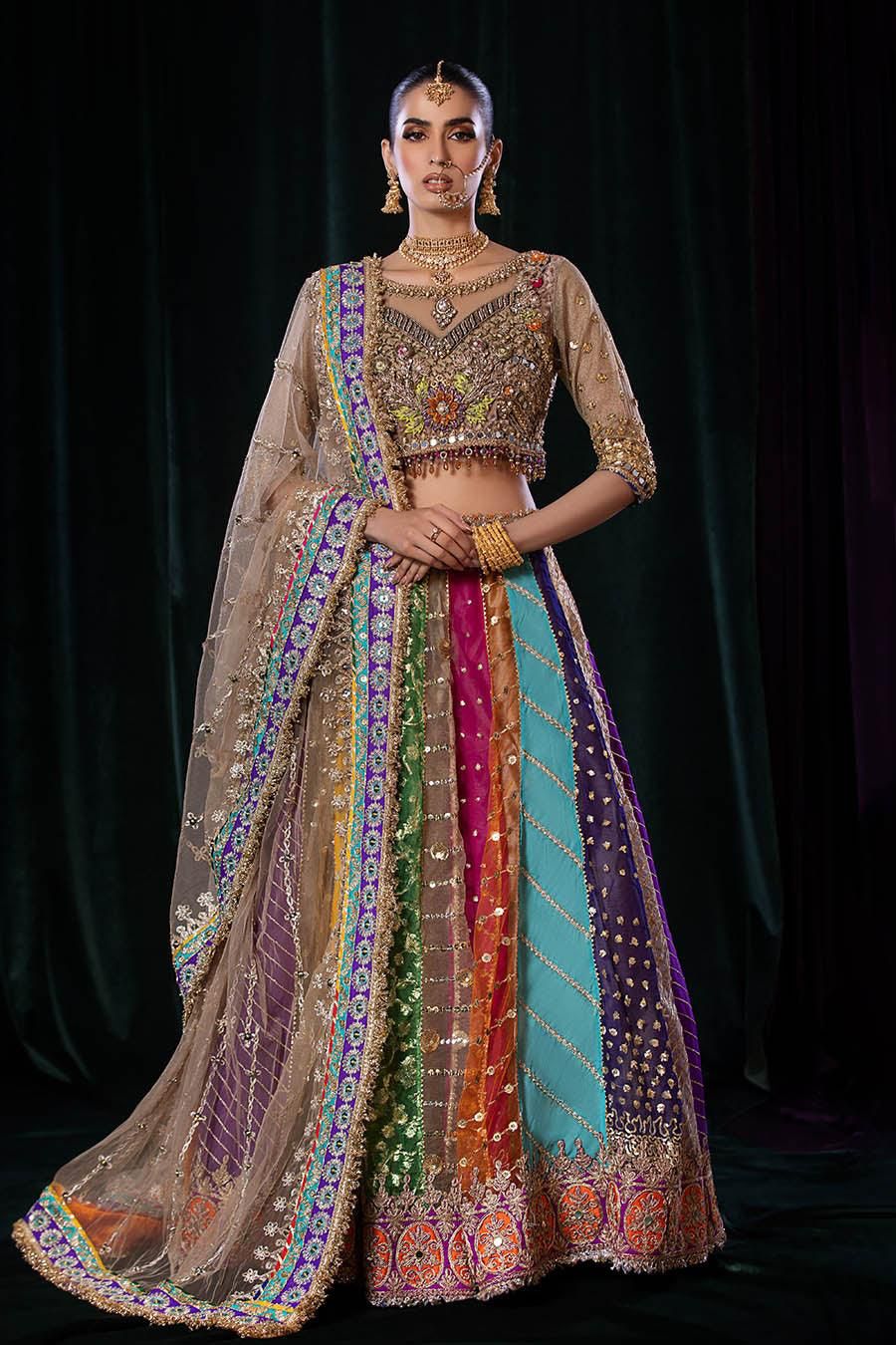 E-307 Multi Colour lehenga
